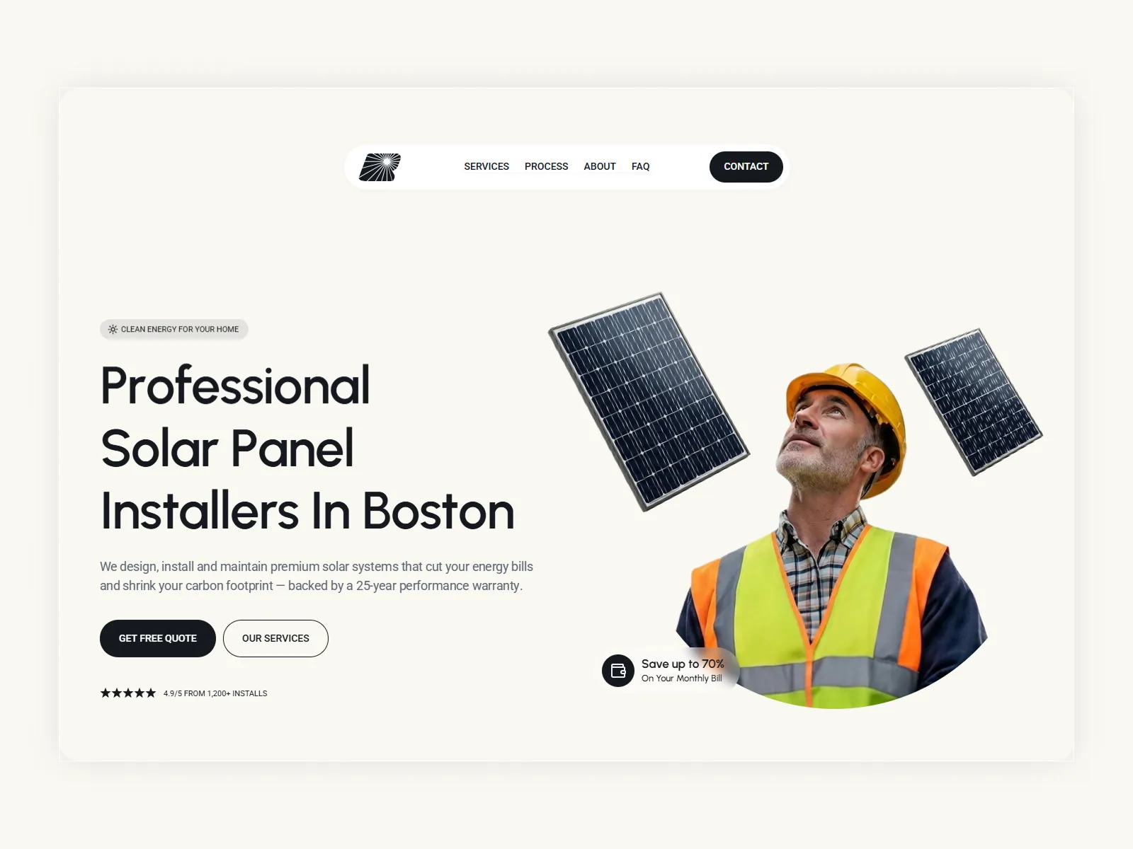 Boston Panels website preview
