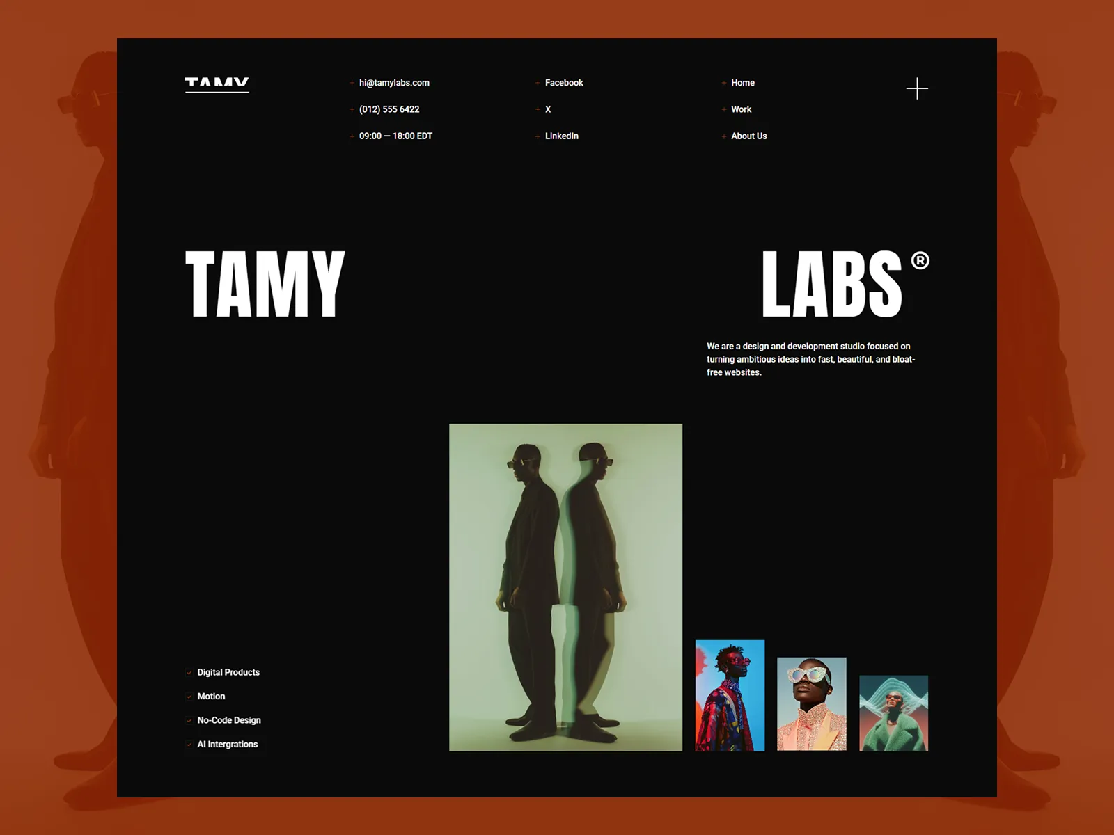 Tamy Labs website preview